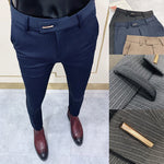 Carregue a imagem no visualizador da Galeria, Men Suit Pants Dress Pantalone Hombre Stretch Slim Formal Trousers Calça Masculina Solid Color Casual Pants Fashion Men Clothing  Amaijoin
