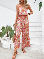 Load image into Gallery viewer, Elegant Long Jumpsuit Women Sexy Backless Wide Leg Jumpsuits Casual Sleeveless Floral Rompers Summer Clothes For Woman 2024 New  Amaijoin
