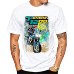 Carregue a imagem no visualizador da Galeria, Super Tenere XTZ 750 1994 Old Classic Riding Tshirts Summer Men Short Sleeve Motorcycle Rider T-Shirt Hip Hop Boy Casual Tees  Amaijoin
