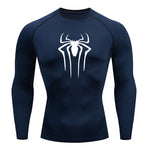 Carregue a imagem no visualizador da Galeria, Sun Protection Sports Second Skin Running T-shirt Men&#39;s Fitness Rashgarda MMA Long Sleeves Compression Shirt Workout Clothing  Amaijoin
