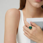 Carregue a imagem no visualizador da Galeria, totwoo MEET Malachite Smart Ring(18K gold plated silver),Daily information sharing,A nice gift  Amaijoin
