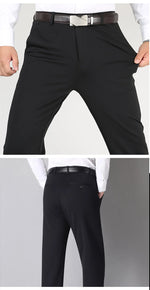 Load image into Gallery viewer, Men&#39;s Summer Thin Fashion Business Casual Suit Pants Long Pants Men&#39;s Elastic Straight Sleeve Formal Pants Plus Size 28-40  Amaijoin
