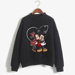 Carregue a imagem no visualizador da Galeria, Fashion Hoodies Turtleneck Minnie Kawaii Cartoon  Anime Sweatshirt Disney Mickey Mouse Hoodie Clothes Girl Boy Top Sweatshirts  Amaijoin
