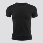 Carregue a imagem no visualizador da Galeria, New Men&#39;s Short Sleeve T-Shirt Basic Plain Casual Gym Muscle Crew Neck T-Shirts Slim Fit Tops Tee Summer Man Clothing  Amaijoin
