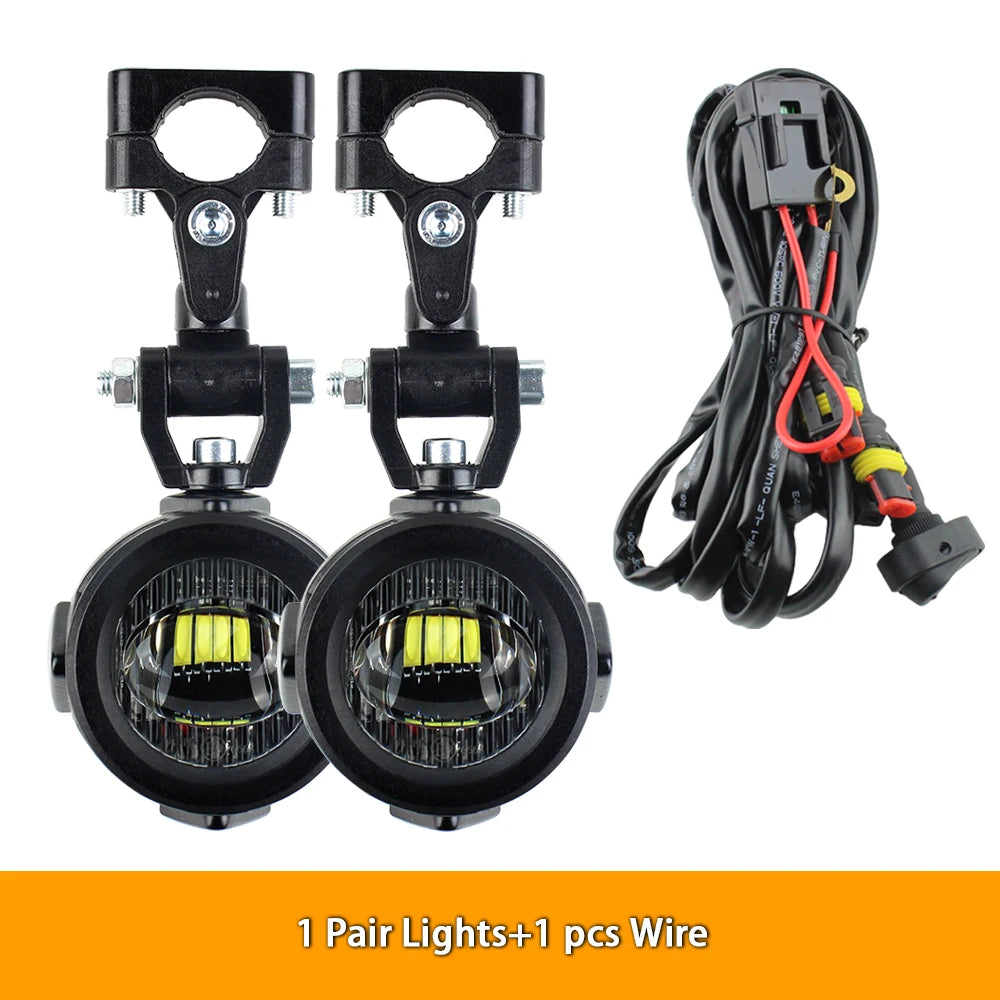 Upgrade Motorcycle fog light Auxiliary Lights Brighter Lamp 40W 6000K for BMW R1200GS F800GS F700GS F650 K1600  Amaijoin