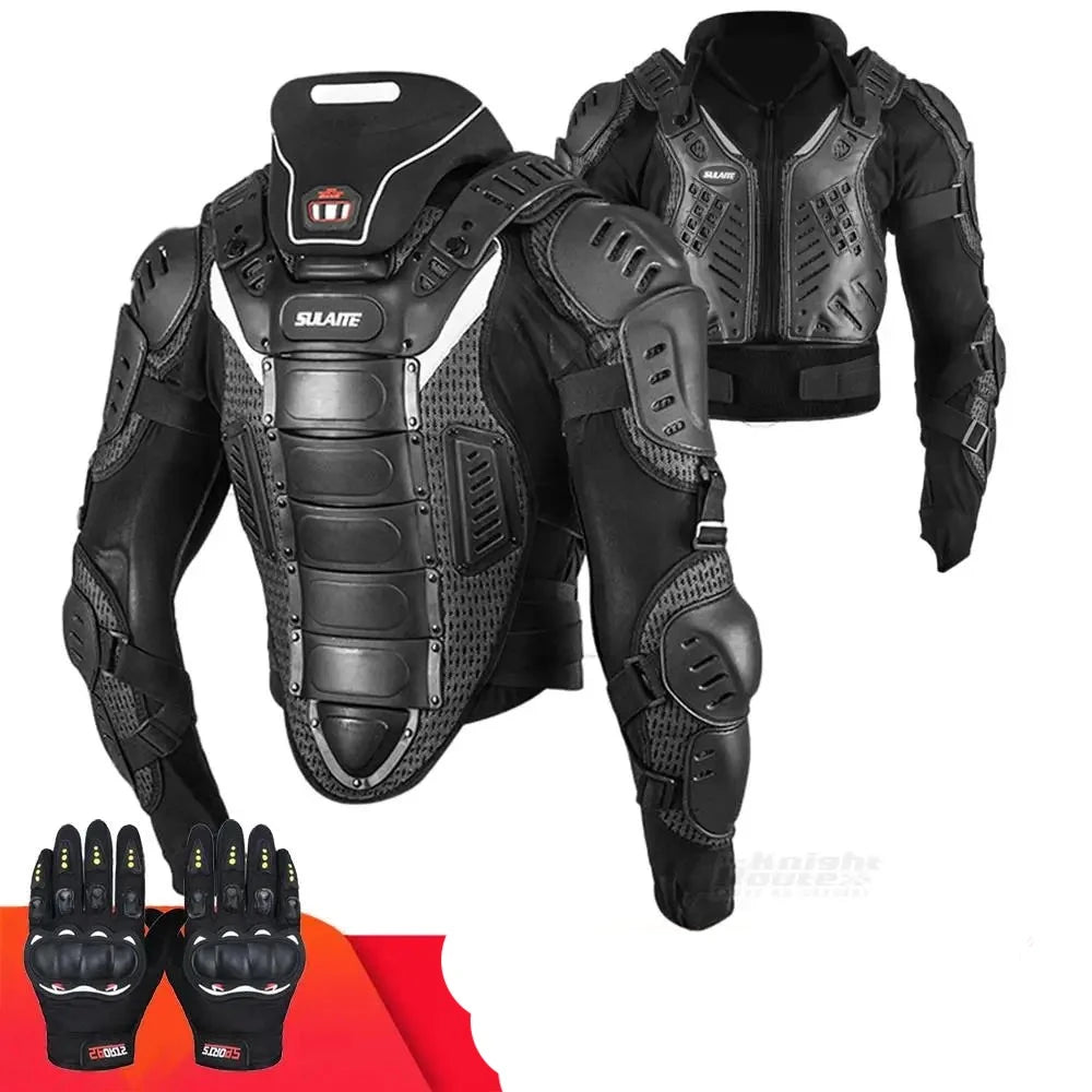 Motorcycle Jacket Men's Biker Jacke Armor CE Protector Motorbike ATV Motocross Protection Jacket Men Moto Riding Protective Gear  Amaijoin