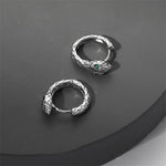 Carregue a imagem no visualizador da Galeria, New Arrival Zircon Snake Earrings For Men Jewelry Personality Hoops 925 Sterling Silver Earrings Male Ear Accessories  Amaijoin
