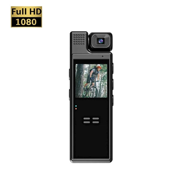 Full 1080P high-definition mini camera with 180 degree rotation infrared night vision portable camera BodyCam small bicycle came  Amaijoin