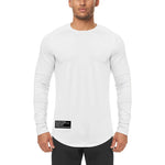 Carregue a imagem no visualizador da Galeria, High Elastic Tight Long Sleeve Casual Shirt Autumn Breathable Quick Dry Mens T-shirt Gym Fitness Bodybuilding Running Sportswear  Amaijoin
