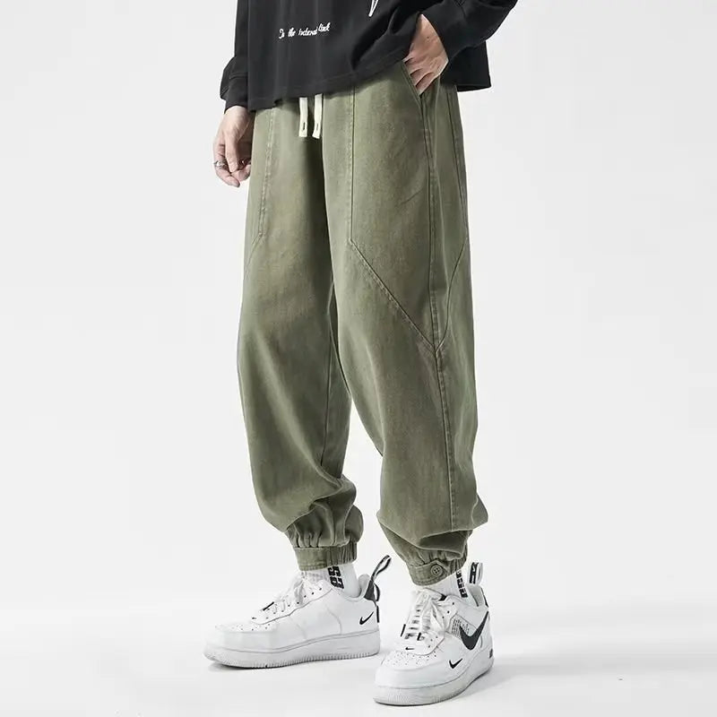 HOUZHOU Japanese Cargo Pants Male Oversize Korean Khaki Outdoor Loose Casual Trousers Big Size Harajuku Streetwear Hip Hop 4XL  Amaijoin