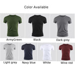 Carregue a imagem no visualizador da Galeria, New Men&#39;s Short Sleeve T-Shirt Basic Plain Casual Gym Muscle Crew Neck T-Shirts Slim Fit Tops Tee Summer Man Clothing  Amaijoin
