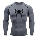 Carregue a imagem no visualizador da Galeria, Sun Protection Sports Second Skin Running T-shirt Men&#39;s Fitness Rashgarda MMA Long Sleeves Compression Shirt Workout Clothing  Amaijoin
