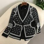 Carregue a imagem no visualizador da Galeria, New Spring Autumn Blazer Coat Designer Fashion for Women Hidden Breasted Long Sleeves Spliced Coats Female Clothing 2024  Amaijoin
