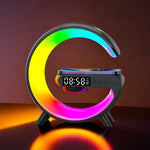 Carregue a imagem no visualizador da Galeria, Multifunction Wireless Charger Pad Stand Speaker RGB TF Night Light 15W Fast Charging Station for iPhone Samsung Xiaomi Huawei  Amaijoin
