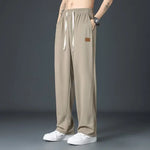 Carregue a imagem no visualizador da Galeria, Summer Thin Men&#39;s Wide Leg Casual Pants 2023 Trendy Versatile Loose Fit Sports Ice Silk Quick Dry Trousers  Amaijoin
