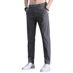 Carregue a imagem no visualizador da Galeria, Chic Trousers Slim Fit Men Trousers Pockets Anti-wrinkle Men Summer Pants  Daily Wear  Amaijoin
