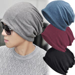 Carregue a imagem no visualizador da Galeria, Cotton Slouchy Beanie Hip-Hop Soft Lightweight Running Beanie Adult Dwarf Hat Chemo Cap for Men Women Hip-Hop Sleep Cap Stretchy  Amaijoin
