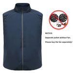 Carregue a imagem no visualizador da Galeria, Men Summer Air Conditioning Clothing Fan Cooling Vest 2022 New USB Charging Cooling Sport Man Outdoor Solid Color Coat Plus Size  Amaijoin
