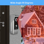 Carregue a imagem no visualizador da Galeria, AnjieloSmart 7 Inch Wired Video Door Phone Home Intercom for Apartment Street Doorbell Camera Call Panel Unlock Talk Waterproof  Amaijoin
