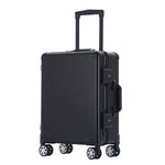 Carregue a imagem no visualizador da Galeria, Smooth 100% Aluminum Suitcase Spinner Carry-on Cabin Trolley Case 100 Aluminium Luggage  Amaijoin
