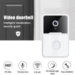 Carregue a imagem no visualizador da Galeria, WiFi Video Doorbell Smart Home Door Bell 2.4Ghz Wireless App Remote Language Intercom Rechargeable HD Camera Visual Doorbell  Amaijoin
