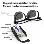 Carregue a imagem no visualizador da Galeria, Lenovo Lecoo C8 Lite Smart Glasses Headset Wireless Bluetooth 5.0 Sunglasses Outdoor Sport Earbuds HiFi Stereo Music Earphones  Amaijoin
