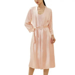 Load image into Gallery viewer, BirdTree 6A 19MM 100%Mulberry Silk Elegant Nightgown,Women&#39;s Solid Silky Comfortable Breathable Robe,2024 Spring Summer P41926QD  Amaijoin
