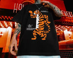 Carregue a imagem no visualizador da Galeria, ZAZOMDE Summer Men Tee Korean Fashion Retro Loose Letter Cartoon Tiger Short-sleeved Cotton T Shirt Oversized Tops Unisex Tees  Amaijoin
