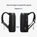 Carregue a imagem no visualizador da Galeria, WIERSOON Men 15/16 Inch Laptop Backpack Large Capacity Travel Bag Expandable Anti-theft Business Waterproof Hard Shell Backpack  Amaijoin
