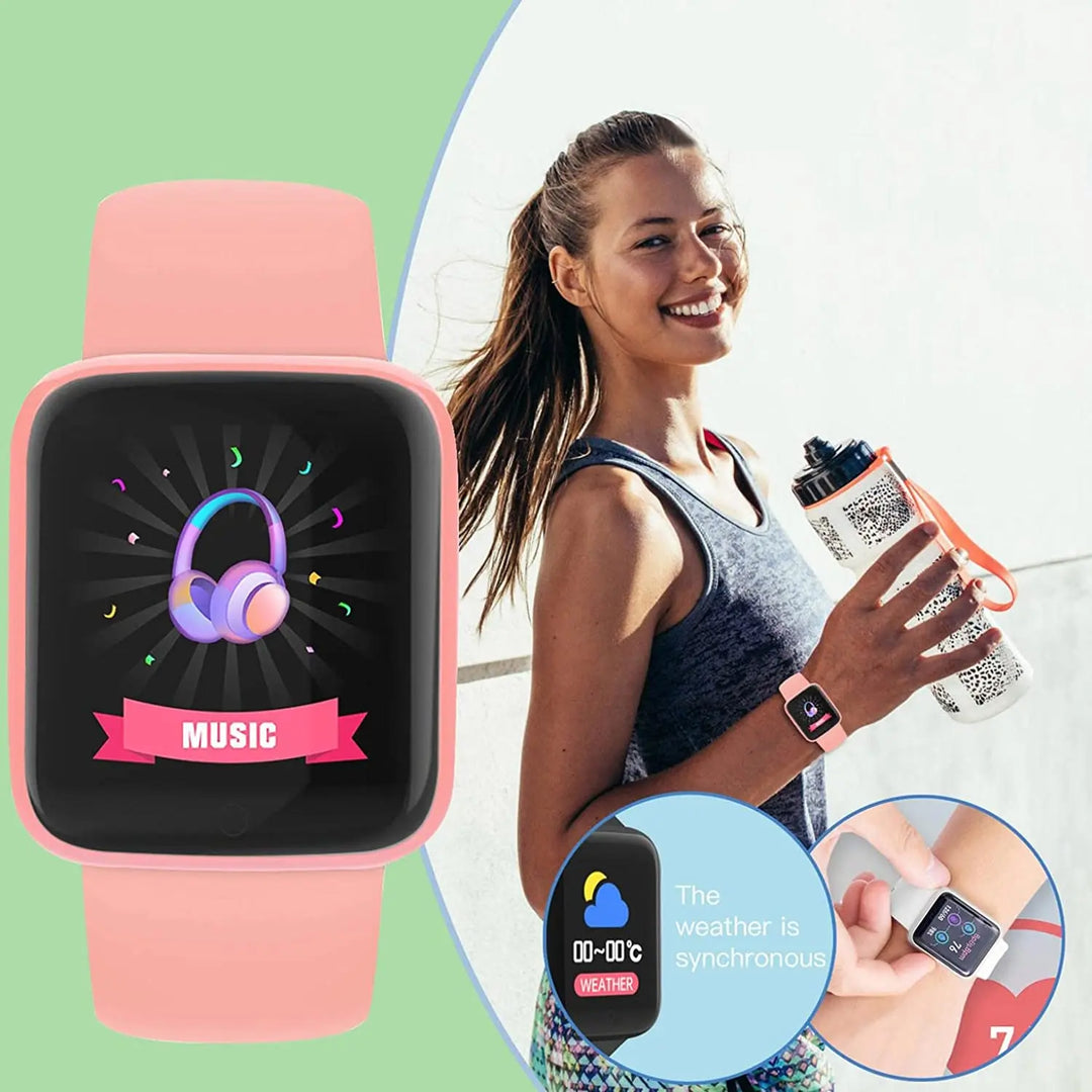 Multifunctional Smart Watch Men Women Bluetooth Connected Phone Music Fitness Sports Bracelet Sleep Monitor Y68 Smartwatch D20  Amaijoin