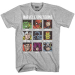 Load image into Gallery viewer, 100% cotton summer Marvel Avengers Expressions Moods Adult Men&#39;s T-Shirt  Family Matching Outfits  Amaijoin
