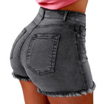 Carregue a imagem no visualizador da Galeria, Solid Cotton Denim Shorts for Women Clothing 2024 Summer Street Style High Waist Sexy Jeans Female Casual Korean Y2K Crop Pants  Amaijoin
