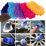 Carregue a imagem no visualizador da Galeria, Car Chenille Premium Scratch-Free Microfiber Wash Mitt Waterproof Car Thick Cleaning Mitt Wax Detailing Brush Auto Care Glove  Amaijoin
