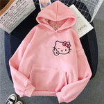 Carregue a imagem no visualizador da Galeria, Women 90s Y2k 2000s Hoodies Hello Kitty Hip Hop Hoodie Sanrio Sweatshirt Clothes Tops Sweatshirt Clothing Streetwear  Amaijoin
