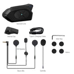 Load image into Gallery viewer, NOECI GoCom4 Motorcycle Intercom Bluetooth Headset For 4 Riders Group  1500m Full-duplex Interphone IP65 Music Sharing+ FM  Amaijoin
