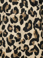 Carregue a imagem no visualizador da Galeria, TRAF-Long Sleeve Leopard Shirts for Women, Button-up Blouses, Animal Print, Chic Tops, Female Fashion  Amaijoin
