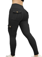 Carregue a imagem no visualizador da Galeria, Pockets Gym Leggings Women High Waist Fashion Fitness Pants Skinny Stretch Outdoors Comfortable Sport  Leggings  Amaijoin
