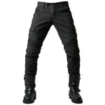 Carregue a imagem no visualizador da Galeria, 2024 New Motorcycle Black Men Jeans Upgrade Extension Protector Detachable Racing Road Rider Four Seasons Casual Fashion Pants  Amaijoin
