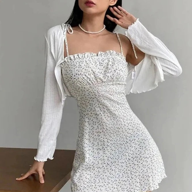 2024 Summer Solid Color Thin Cardigan Women All Match Long Sleeve Sun Protection Cardigan Woman Korean Style Lace Up Crop Top  Amaijoin