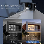 Carregue a imagem no visualizador da Galeria, Gadinan 4G/WIFI Solar Camera Outdoor Dual Lens Wide View 4K Wireless Camera Color Night Vision Human Tracking Security Protectio  Amaijoin
