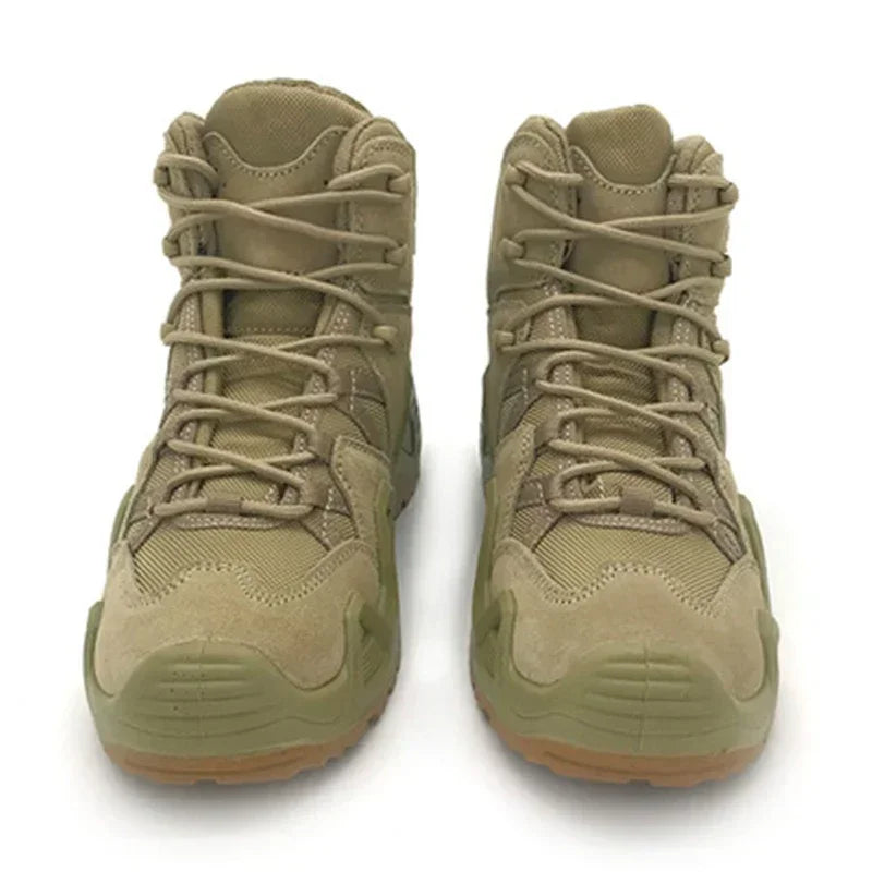 Topfight Green Mid Cut Men's Hunting Boot Size 39-46 Tactical Hiking Hiking Shoes Water Proof  Winter Warm Shoes Ankle Boot  Amaijoin