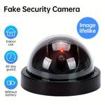 Load image into Gallery viewer, 1pcs Dome Camera Dummy Waterproof Security CCTV Surveillance Camera With Flashing Red Led Light Outdoor Indoor Simulation Camera  Amaijoin
