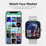 Carregue a imagem no visualizador da Galeria, Sport Smart Watch Fitness Clock Health Monitor Waterproof Smartwatch Bluetooth Call Watches for Men Women IOS Xiaomi Huawei 2023  Amaijoin
