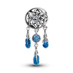 Load image into Gallery viewer, Charms Plata De Ley 925 Evil Blue Eyes Silver Sun Star Elk Dinosaur Flower Charm of Original Fits Women Anniversary DIY Jewelry  Amaijoin
