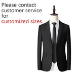 Carregue a imagem no visualizador da Galeria, Men Suit Blazers For Wedding 3 Pieces 2 Sets Elegant Luxury Business Vest Pants Coats 2024 Formal Jackets Classic Free Shipping  Amaijoin
