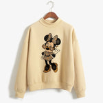 Carregue a imagem no visualizador da Galeria, Sweatshirts Turtleneck Minnie Kawaii Cartoon  Anime Sweatshirt Disney Mickey Mouse Hoodie Clothes Girl Boy Top Hoodies  Amaijoin
