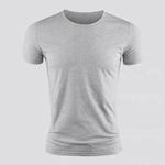 Carregue a imagem no visualizador da Galeria, New Men&#39;s Short Sleeve T-Shirt Basic Plain Casual Gym Muscle Crew Neck T-Shirts Slim Fit Tops Tee Summer Man Clothing  Amaijoin
