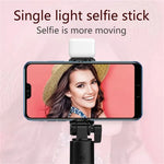 Carregue a imagem no visualizador da Galeria, Cell Phone Selfie Stick Tripod Bluetooth Remote Wireless Selfi Stick Phone Holder Stand with Beauty Fill Light for Phone  Amaijoin
