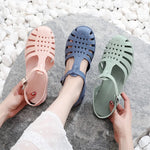 Load image into Gallery viewer, Women&#39;s Summer Fashion PVC Hollow Out Flat Casual Beach Sandals  Amaijoin
