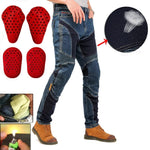 Carregue a imagem no visualizador da Galeria, Summer Mesh ventilation Motorcycle Jeans Motocross Pants Moto Jean Breathable Small foot circumference moto Pant  Amaijoin
